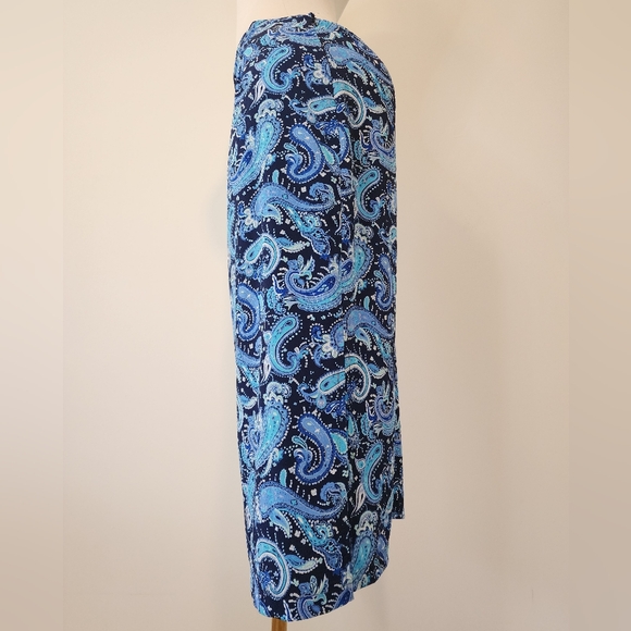Vintage Briggs Petite Blue Paisley Teachers Skirt - Picture 8 of 12